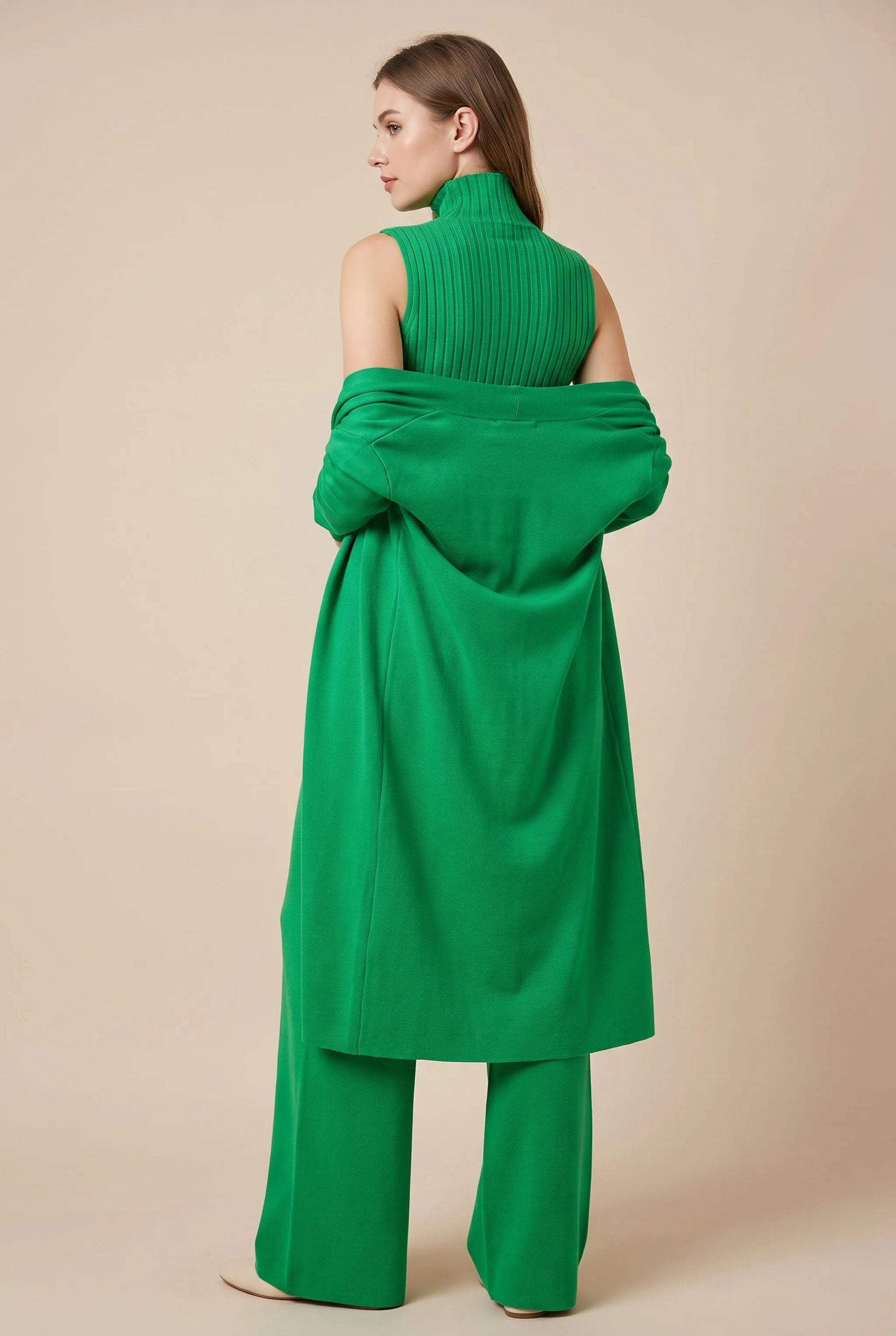 ComfyChic | Dreiteiliger Eleganter Strickanzug
