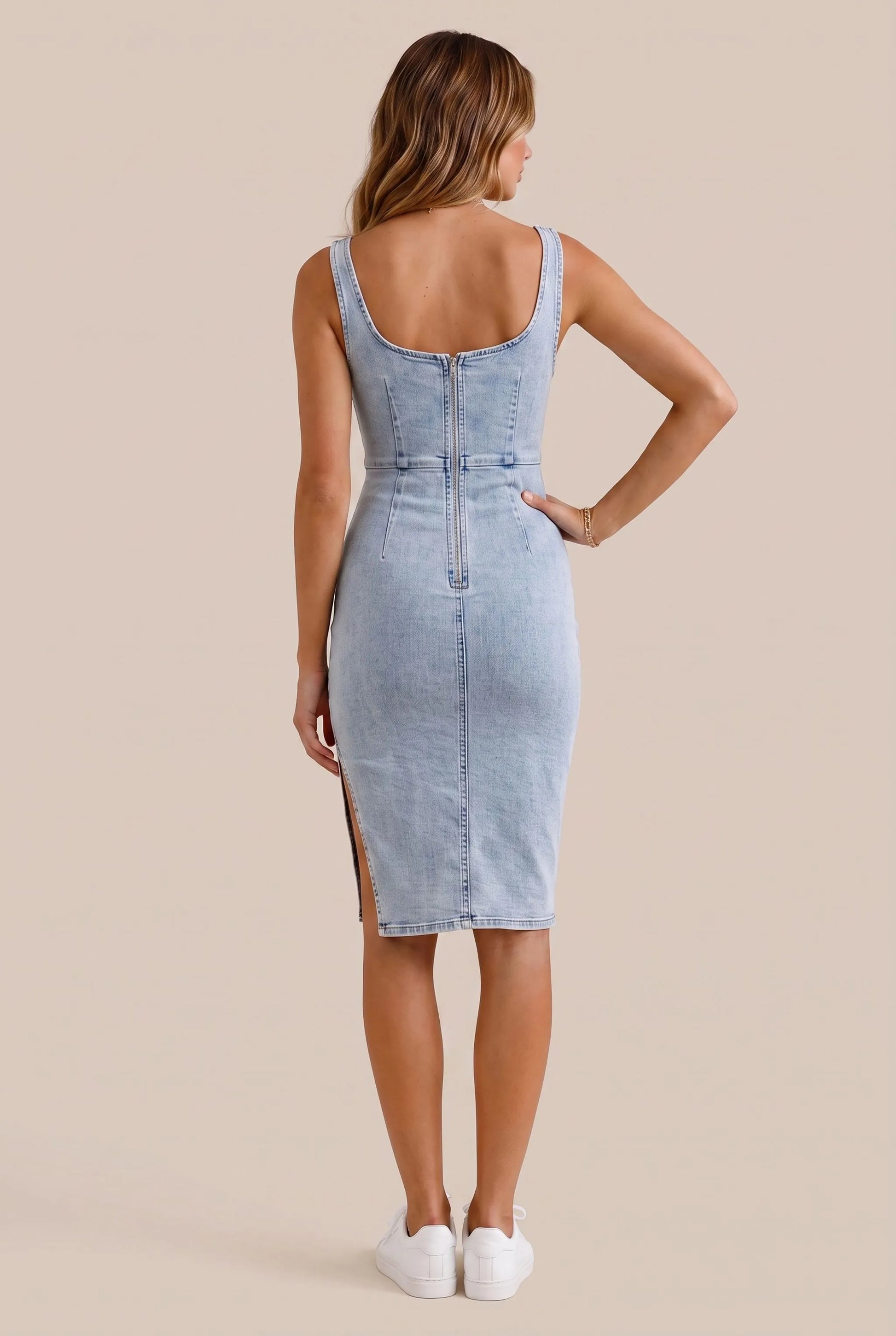 Contouris | Figurbetontes Ärmelloses Freizeitkleid
