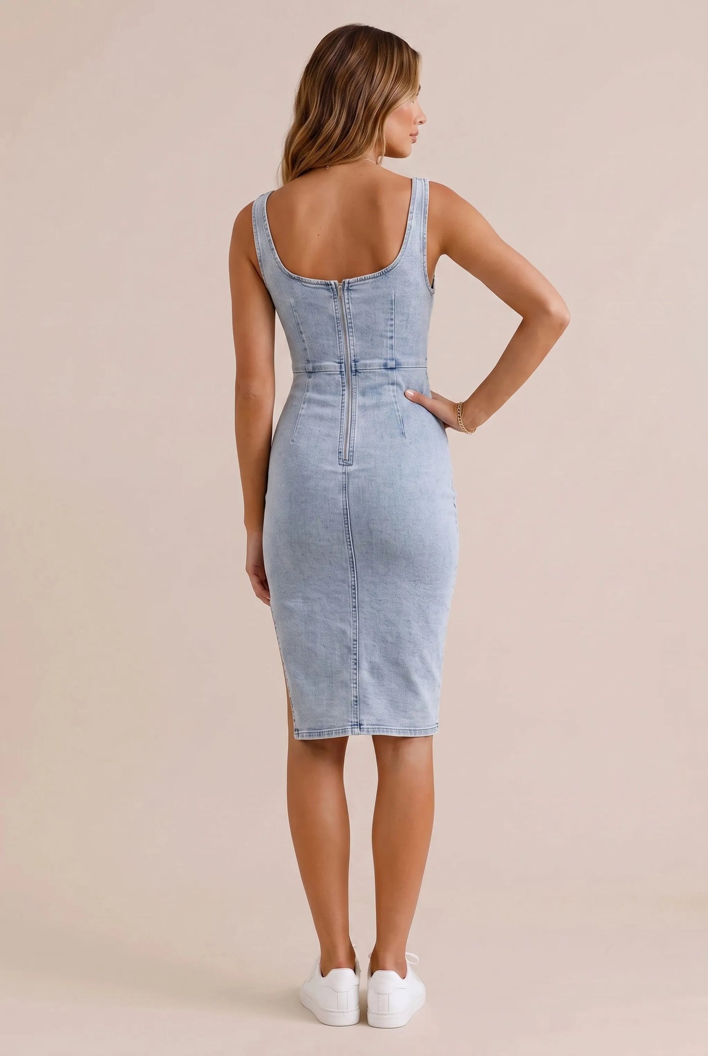 Contouris | Figurbetontes Ärmelloses Freizeitkleid