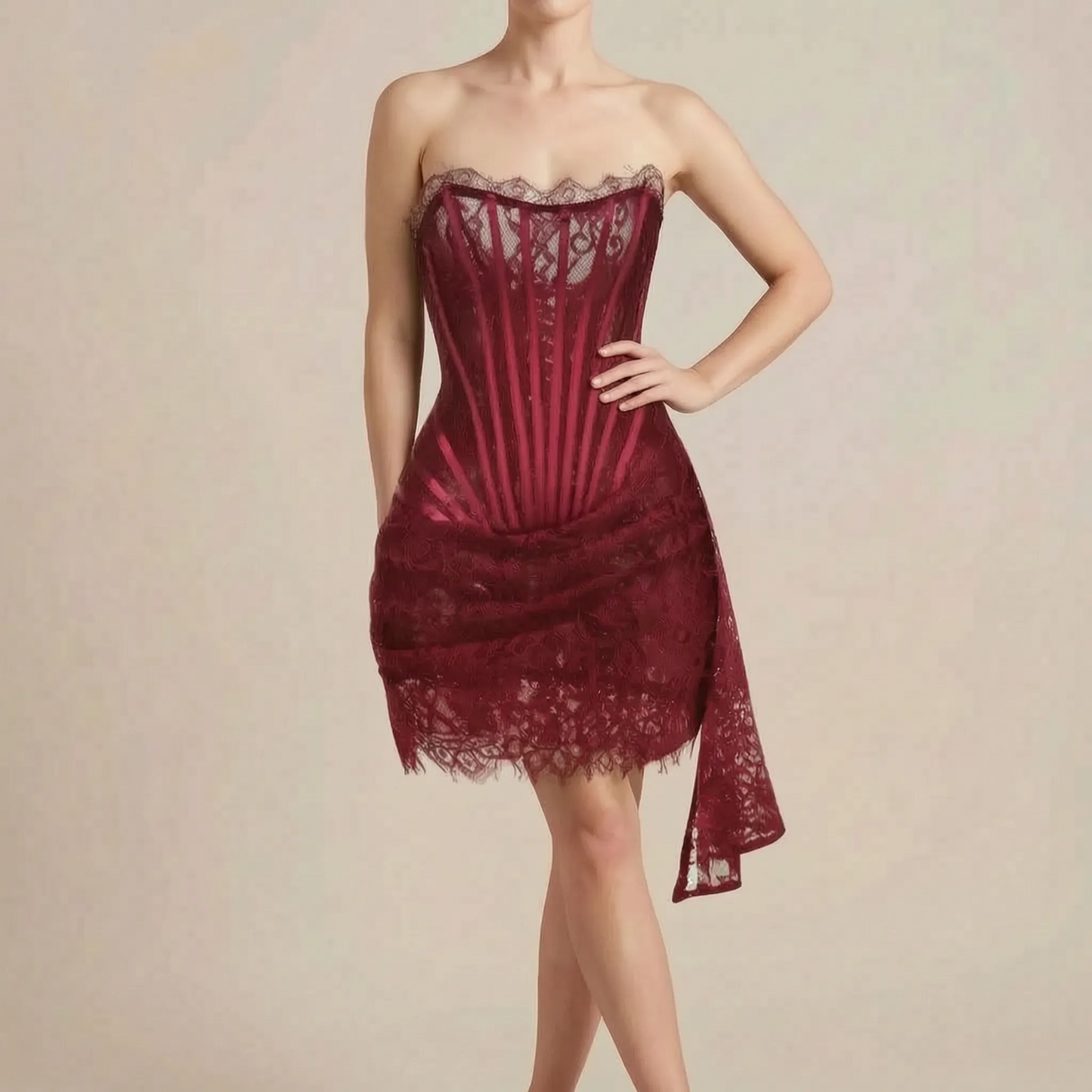 Corsella | Asymmetrisches Corsagenkleid