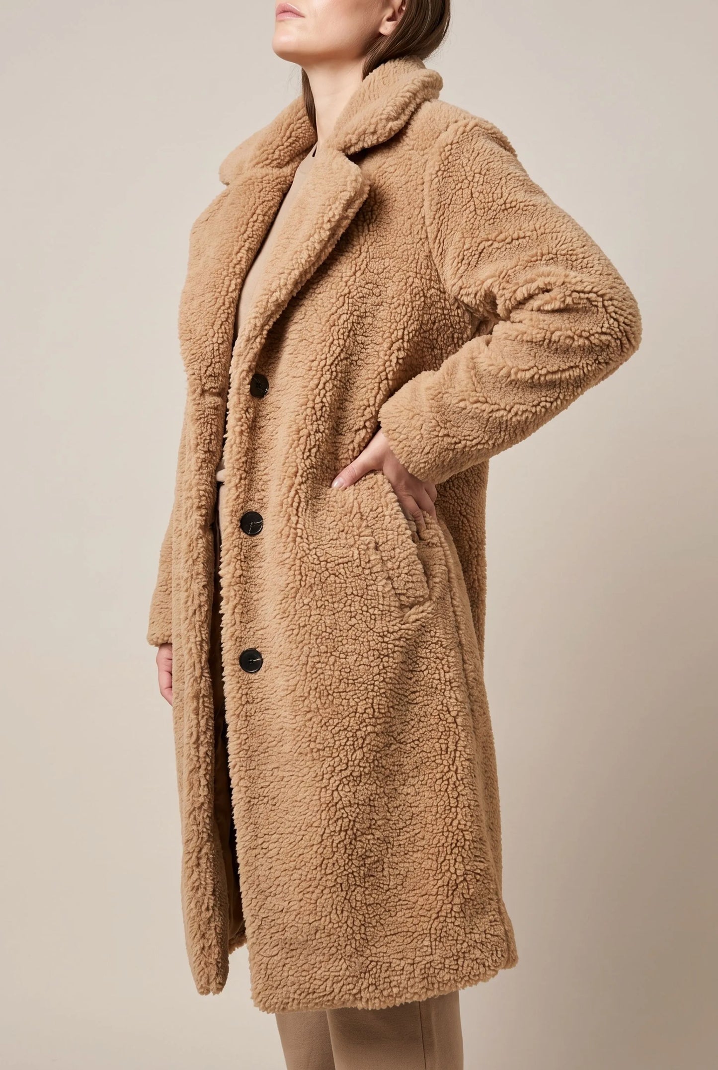Cosina | Entspannter Damen Plüschmantel