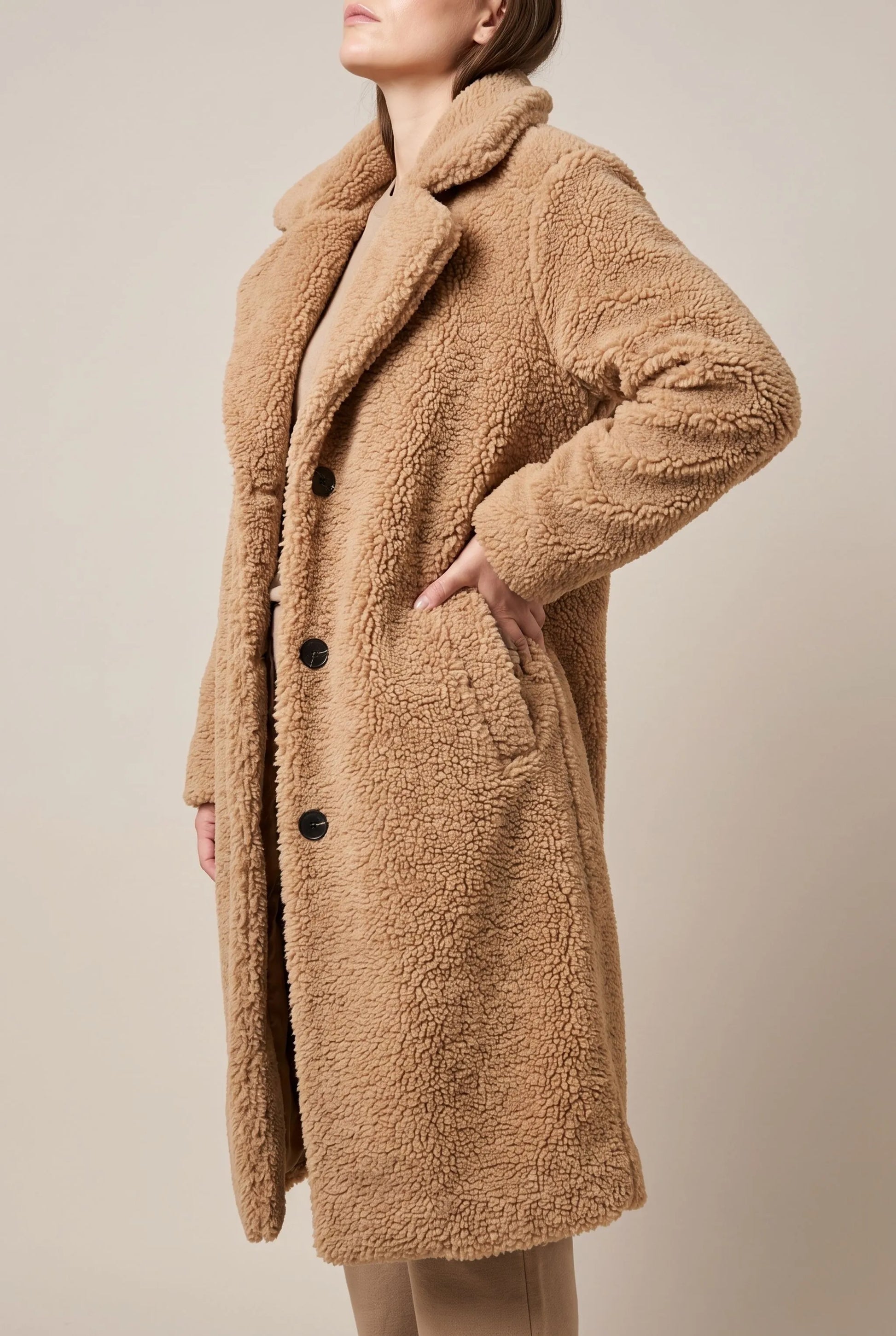 Cosina | Entspannter Damen Plüschmantel