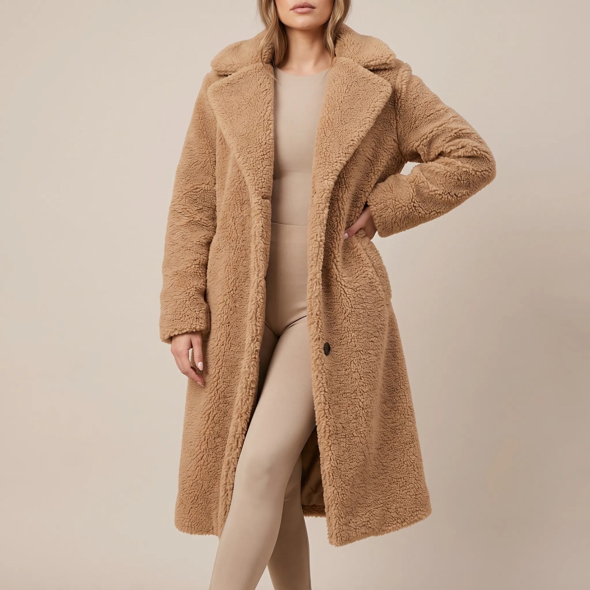 Cosina | Entspannter Damen Plüschmantel
