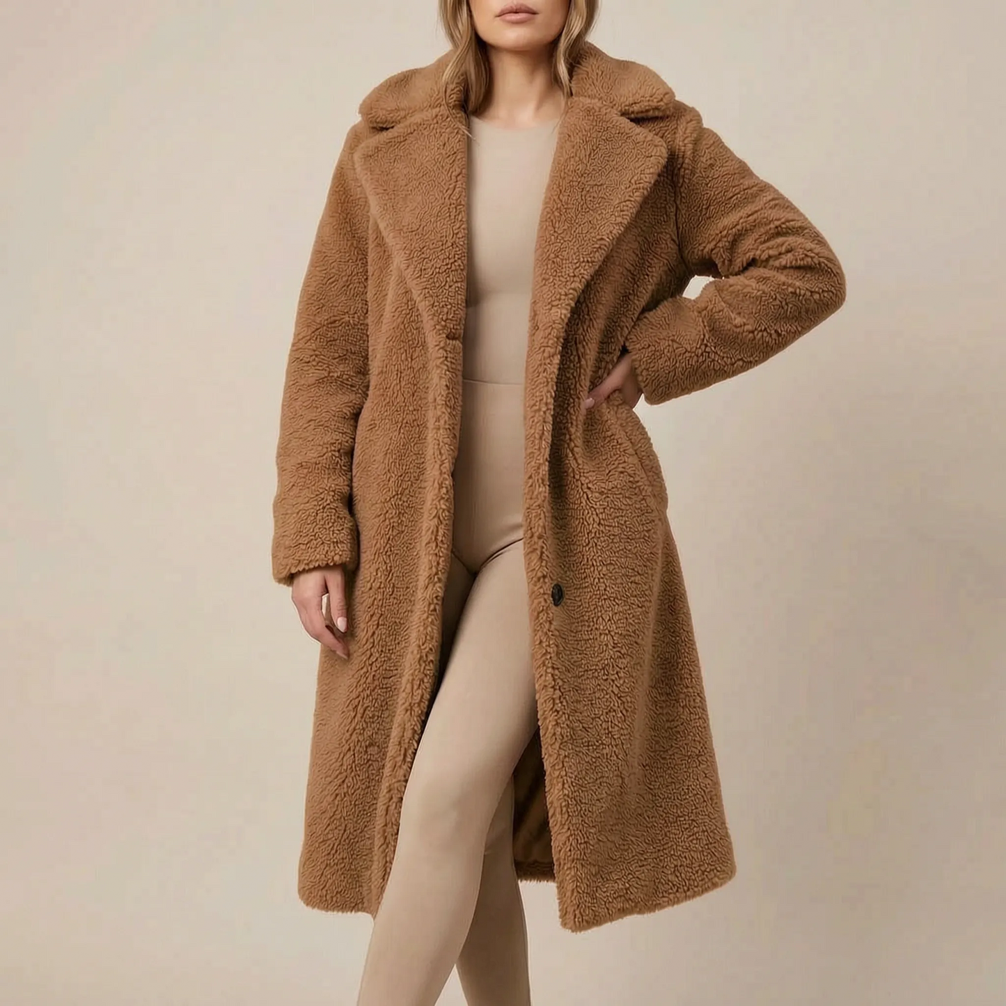 Cosina | Entspannter Damen Plüschmantel
