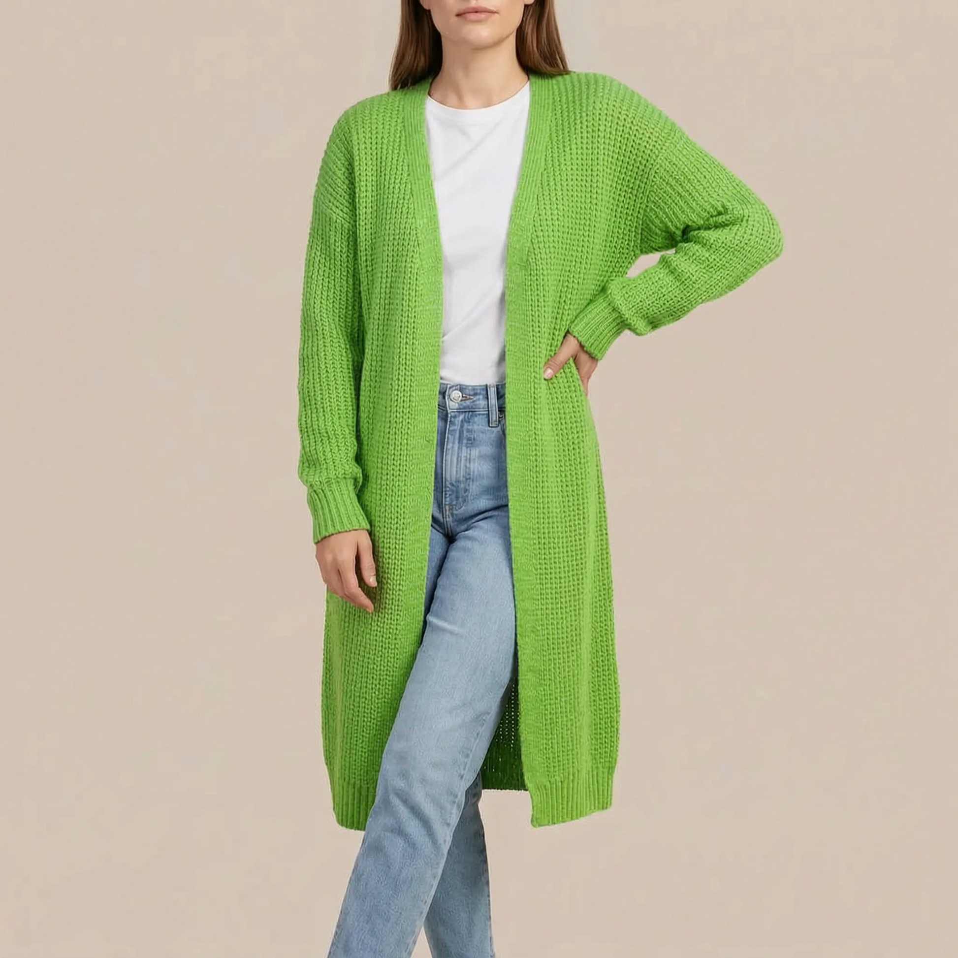 CozyCardi | Lange Strickjacke Für Damen