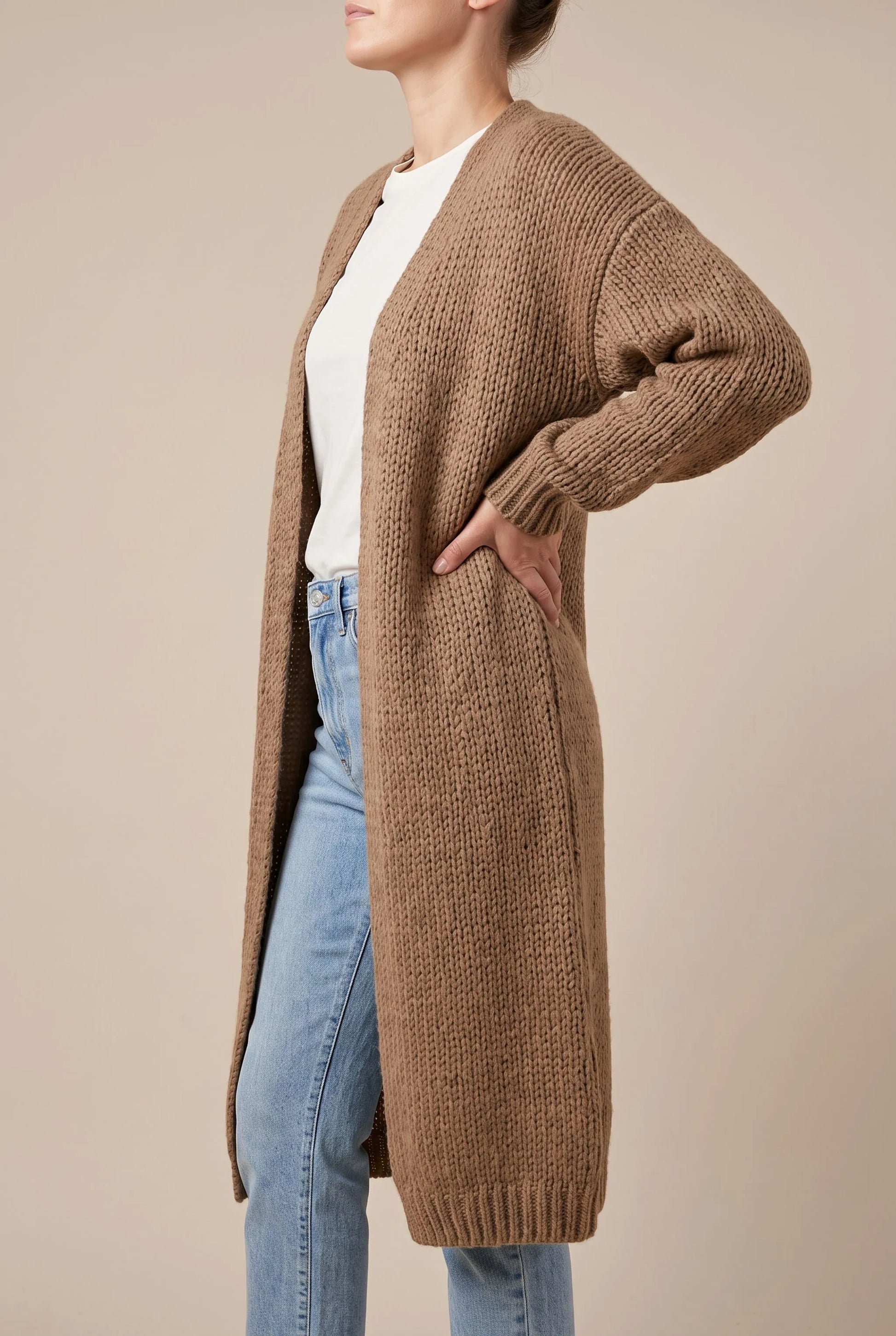 CozyCardi | Lange Strickjacke Für Damen