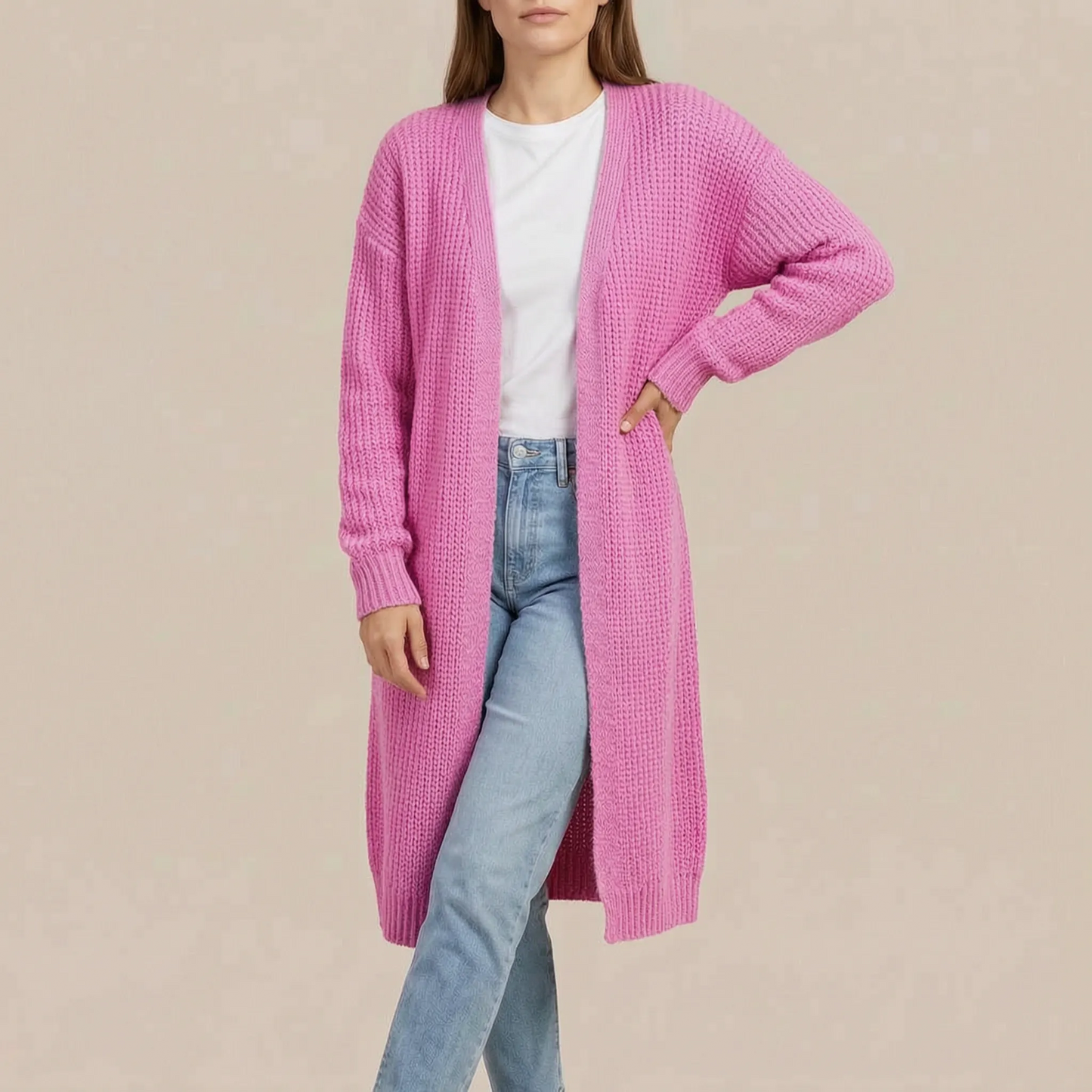 CozyCardi | Lange Strickjacke Für Damen
