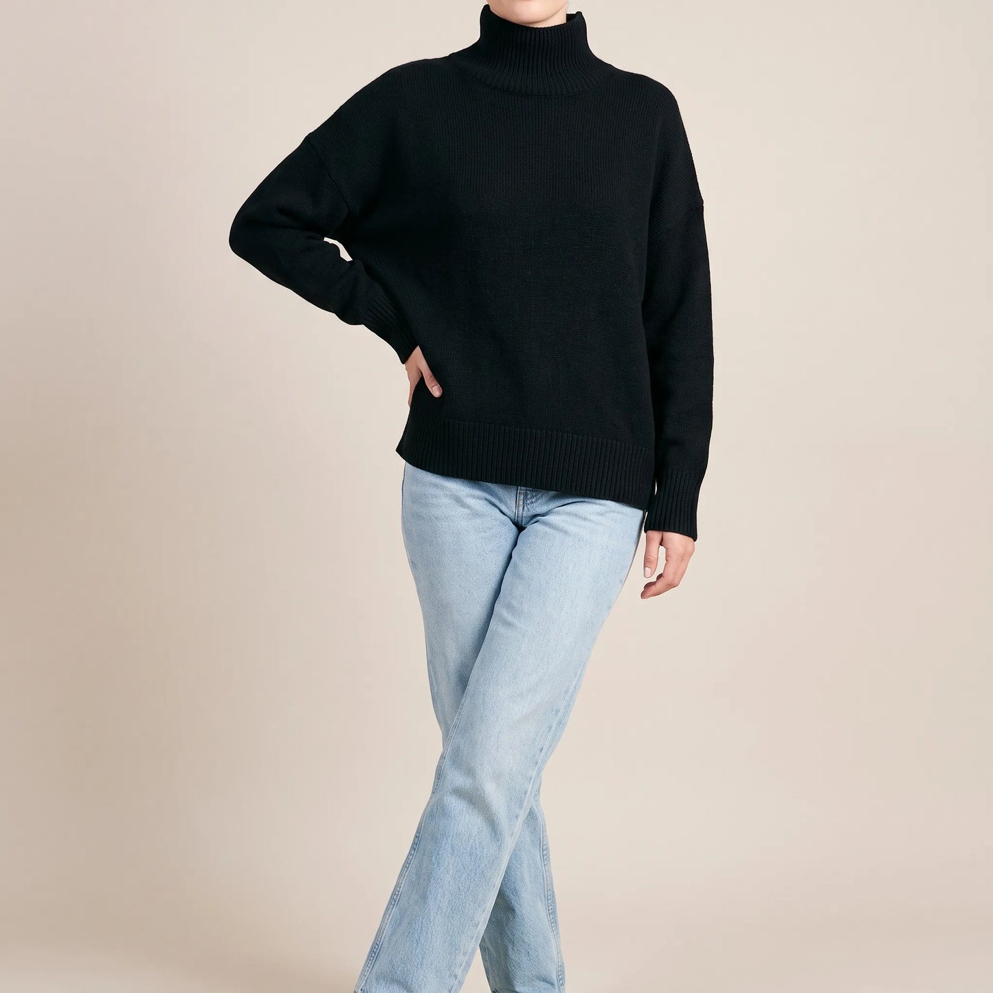 CozyKnit | Lässiger Rollkragenpullover Für Damen