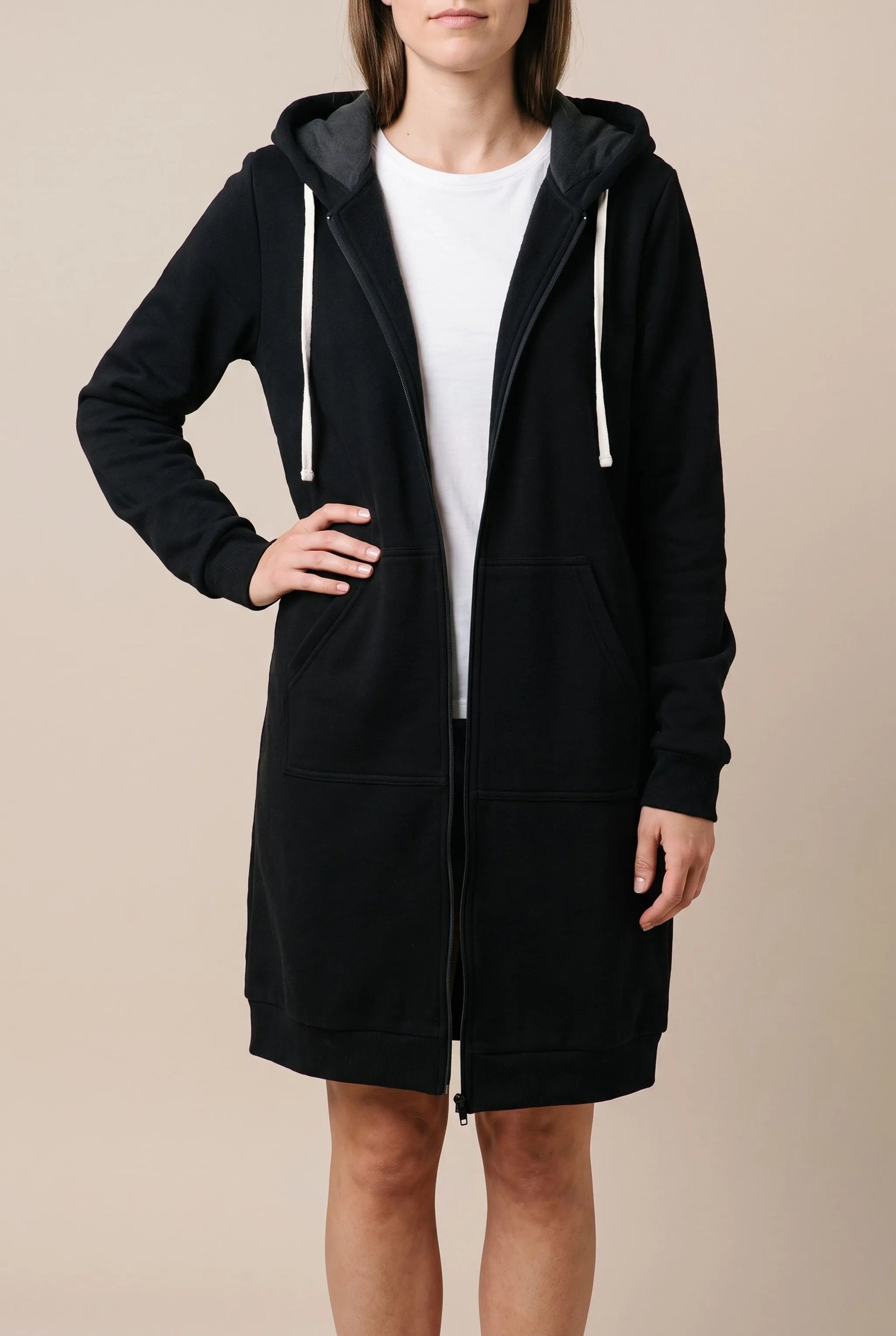 CozyWrap | Lange Strickjacke Mit Kapuze