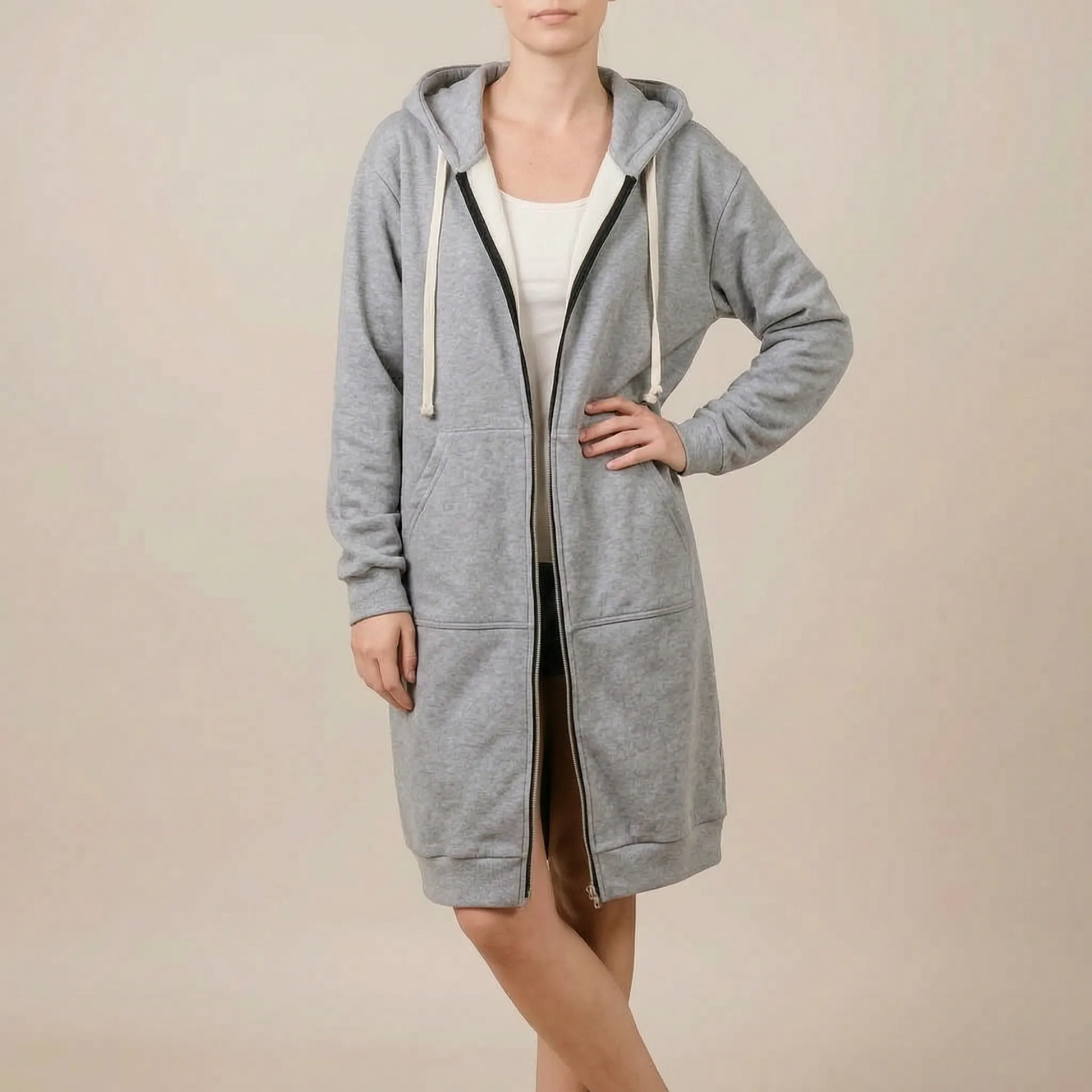 CozyWrap | Lange Strickjacke Mit Kapuze