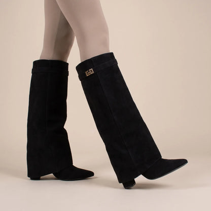 Crelia | Schwarze Damenstiefel