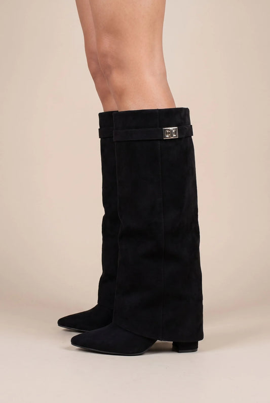 Crelia | Schwarze Damenstiefel