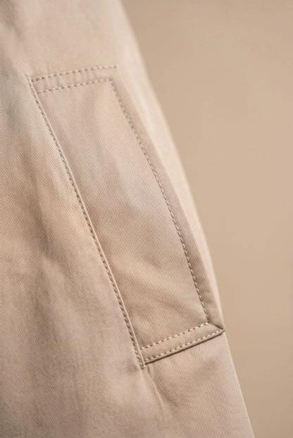 CropTrench | Kurzer Trenchcoat Mit Bindegürtel