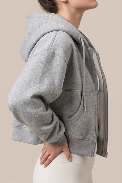 CropZip | Kurze Kapuzenjacke
