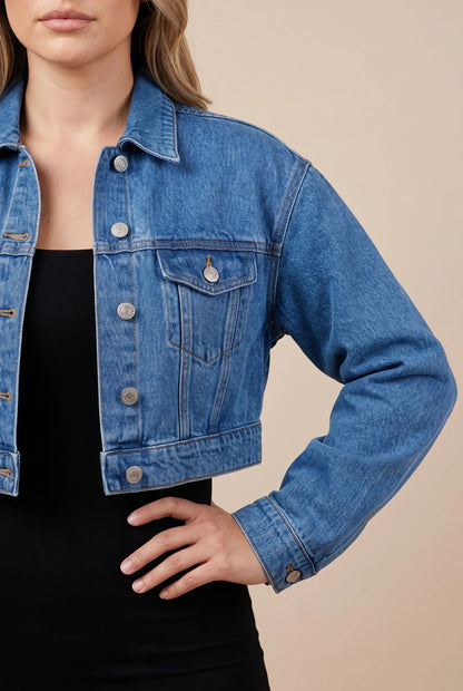 Croppia | Kurze Freizeitjacke Mit Kragen