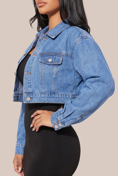 Croppia | Kurze Freizeitjacke Mit Kragen