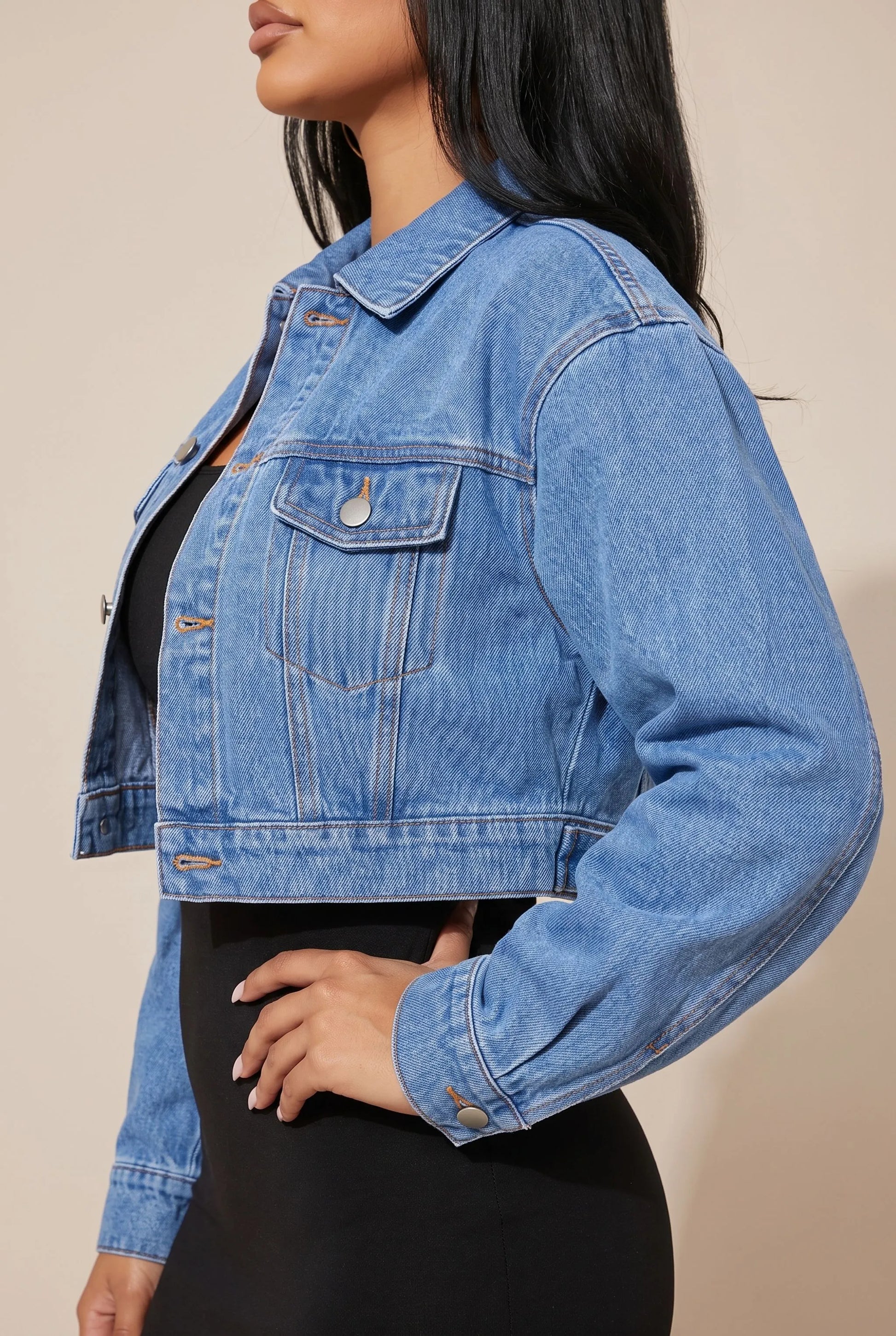 Croppia | Kurze Freizeitjacke Mit Kragen
