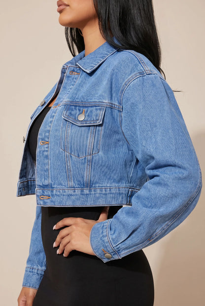 Croppia | Kurze Freizeitjacke Mit Kragen