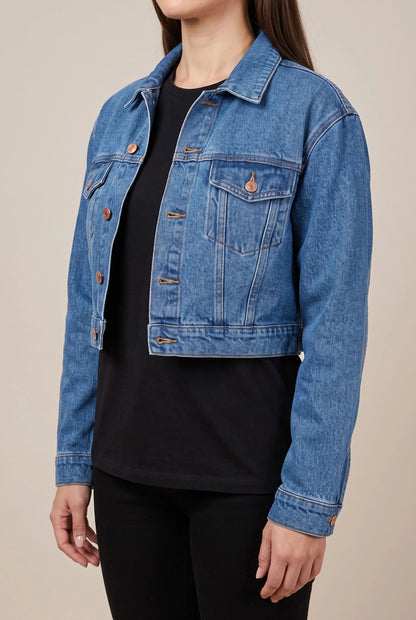 Croppia | Kurze Freizeitjacke Mit Kragen