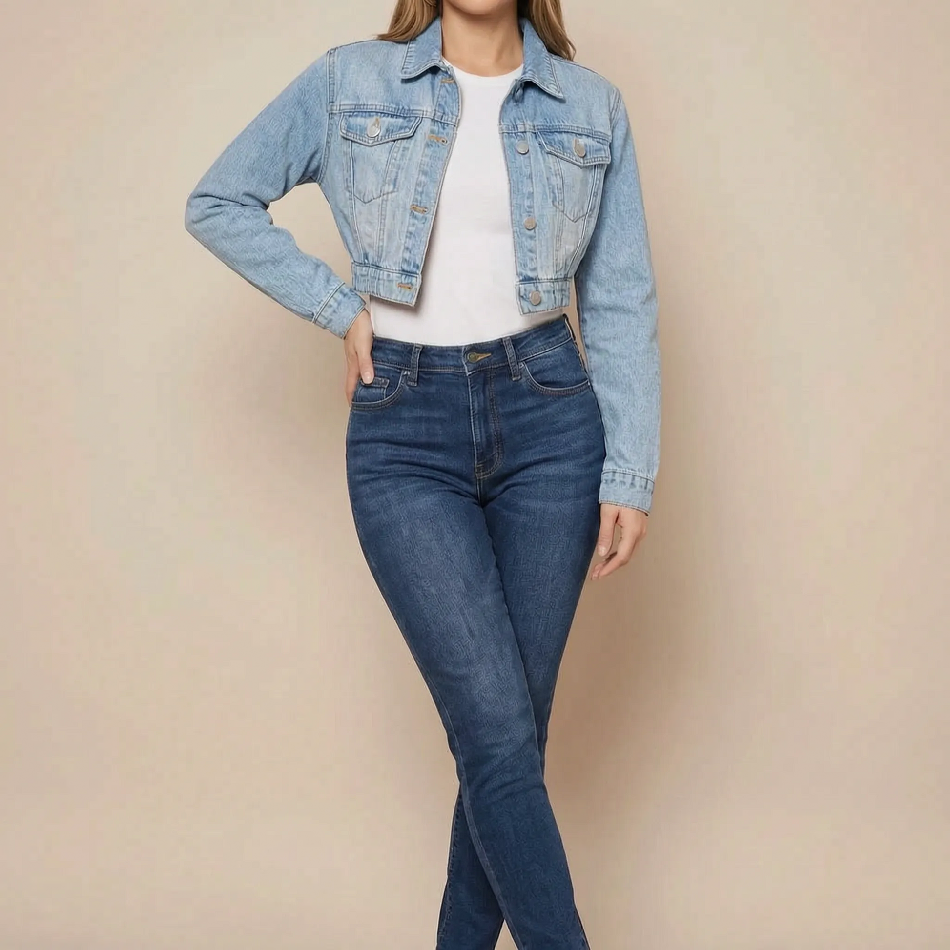 Croppia | Kurze Freizeitjacke Mit Kragen