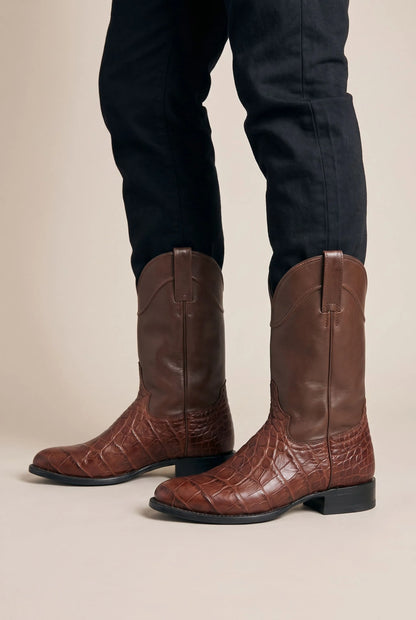Crovix | Klassische Wadenhohe Cowboystiefel Für Herren