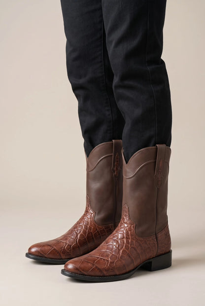 Crovix | Klassische Wadenhohe Cowboystiefel Für Herren