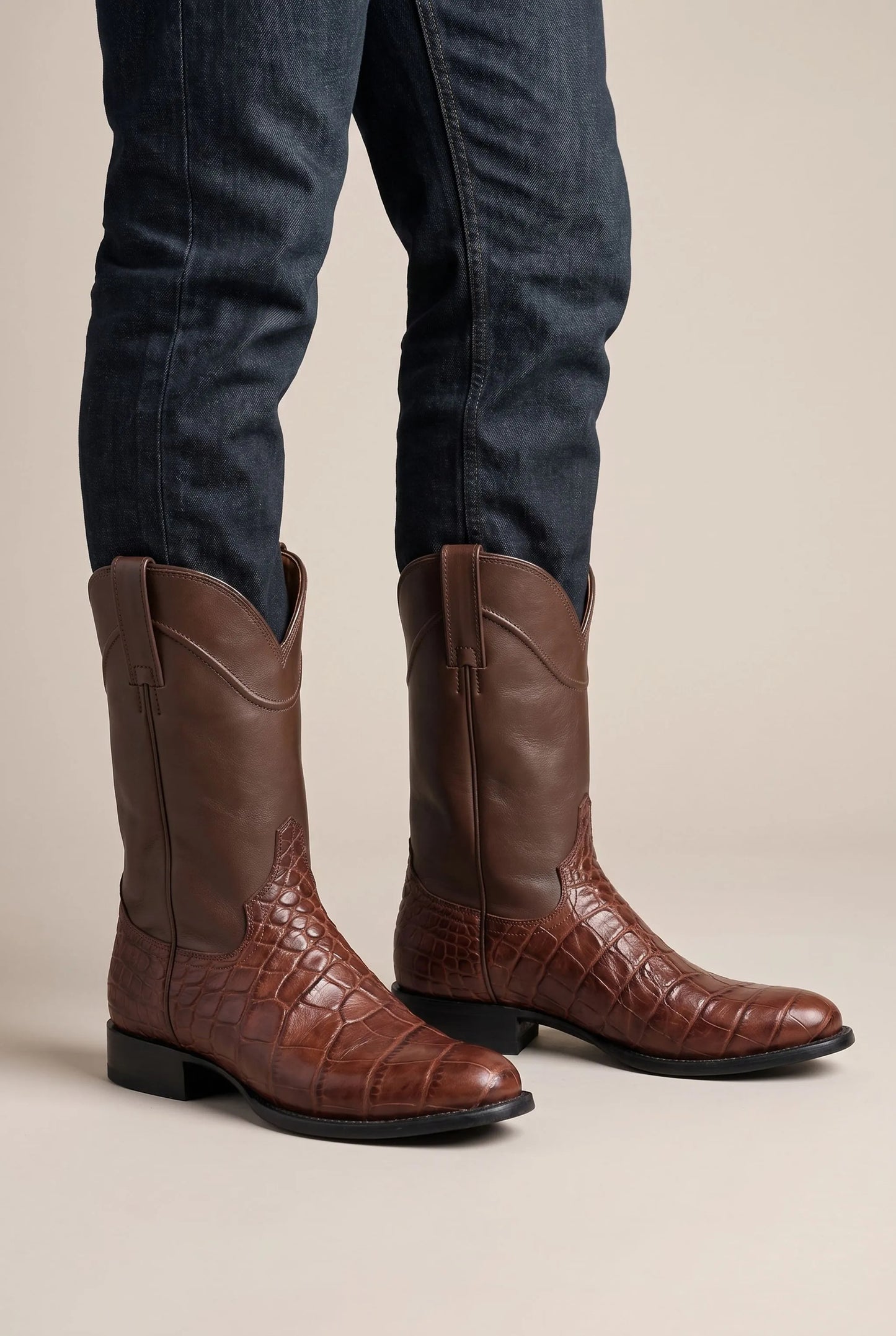 Crovix | Klassische Wadenhohe Cowboystiefel Für Herren