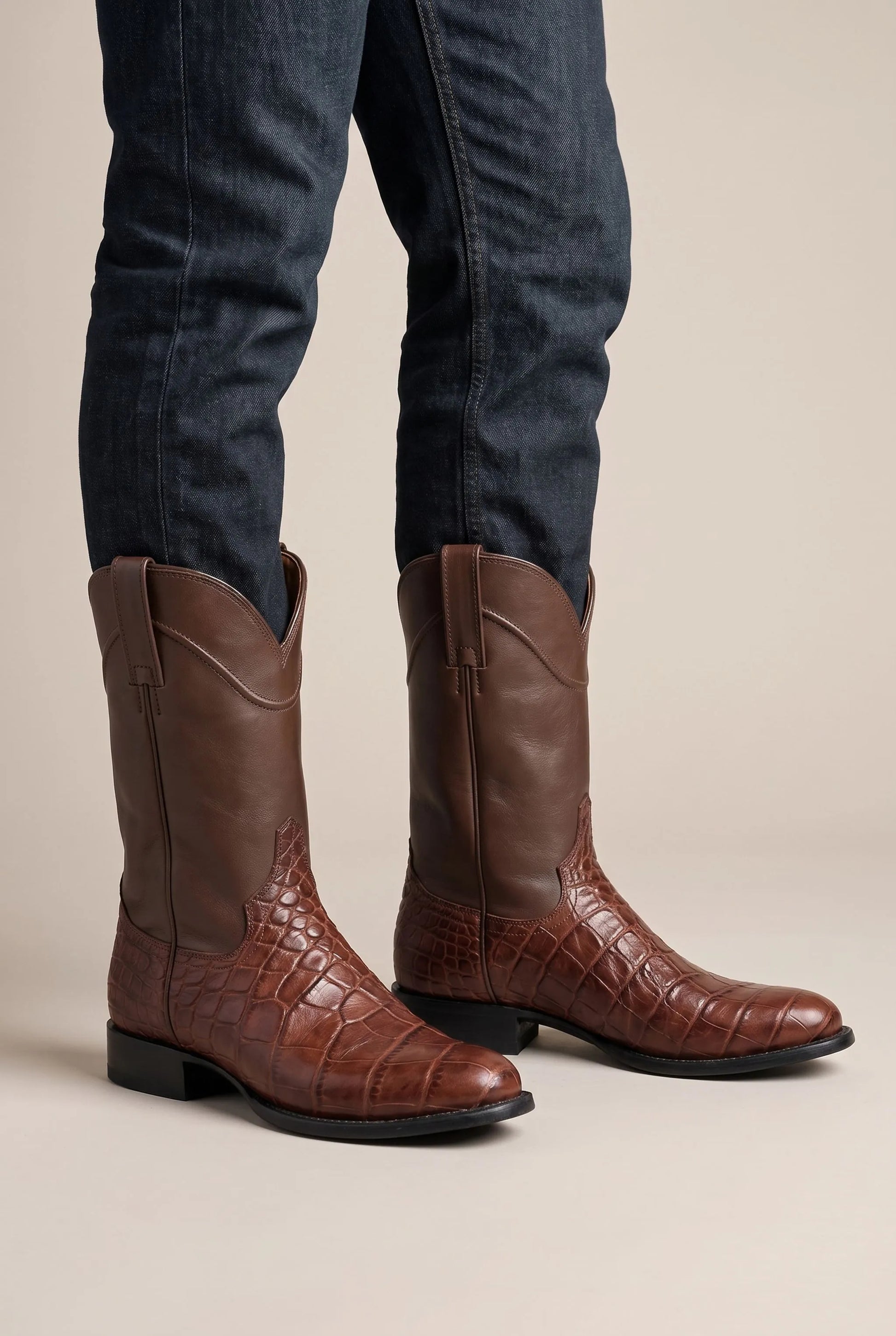Crovix | Klassische Wadenhohe Cowboystiefel Für Herren