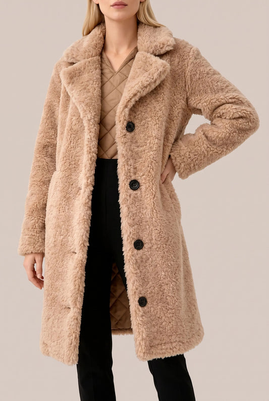 CuddleCoat | Langer Plüschmantel Für Damen