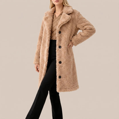CuddleCoat | Langer Plüschmantel Für Damen