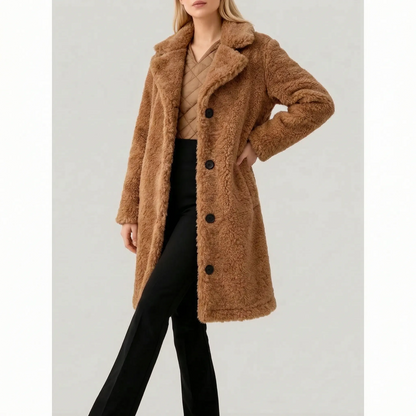 CuddleCoat | Langer Plüschmantel Für Damen