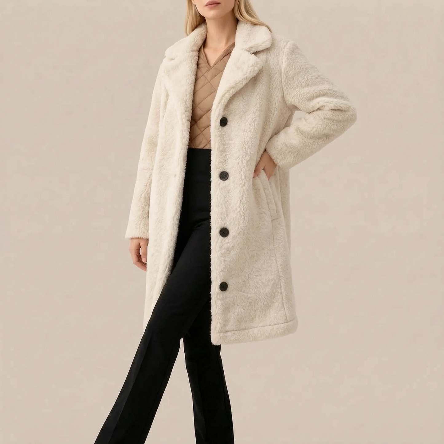 CuddleCoat | Langer Plüschmantel Für Damen
