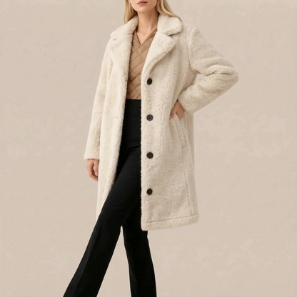 CuddleCoat | Langer Plüschmantel Für Damen