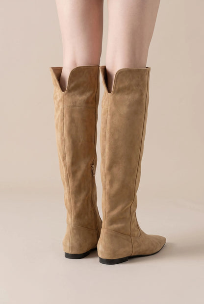 CuffStep | Flache Overknee-Stiefel