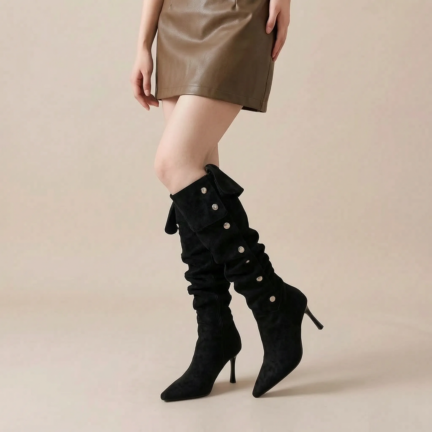 Cufflyn | Elegante Overknee Stiefel Für Damen
