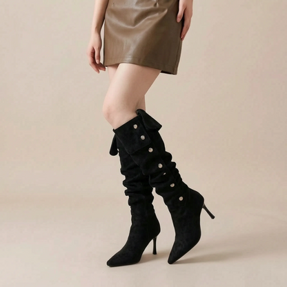 Cufflyn | Elegante Overknee Stiefel Für Damen