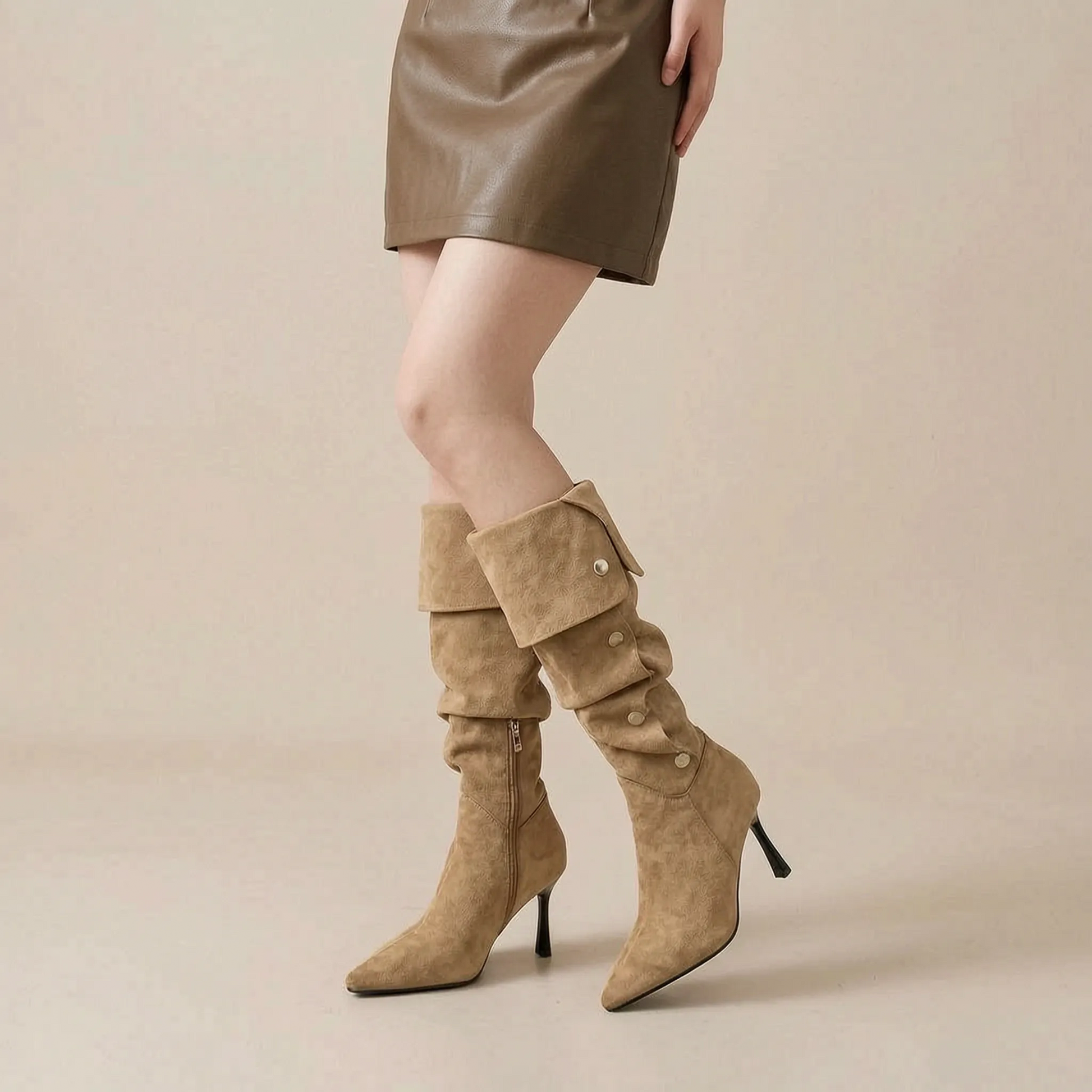Cufflyn | Elegante Overknee Stiefel Für Damen