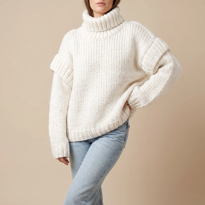Cylis | Grober Oversize Rollkragenpullover Damen
