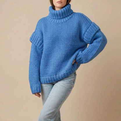 Cylis | Grober Oversize Rollkragenpullover Damen