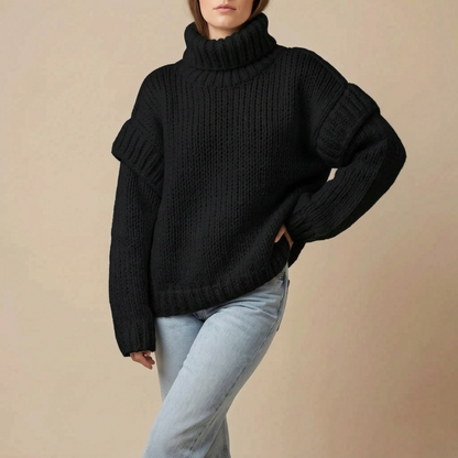 Cylis | Grober Oversize Rollkragenpullover Damen