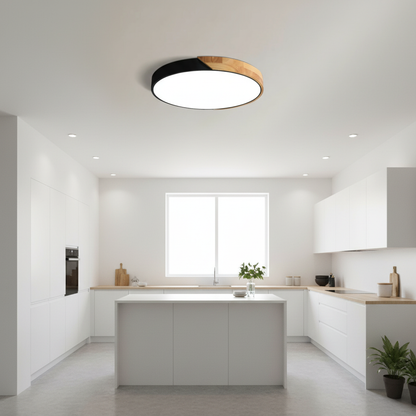 Delora Nord | Plafoniera LED in Legno Scandinavo