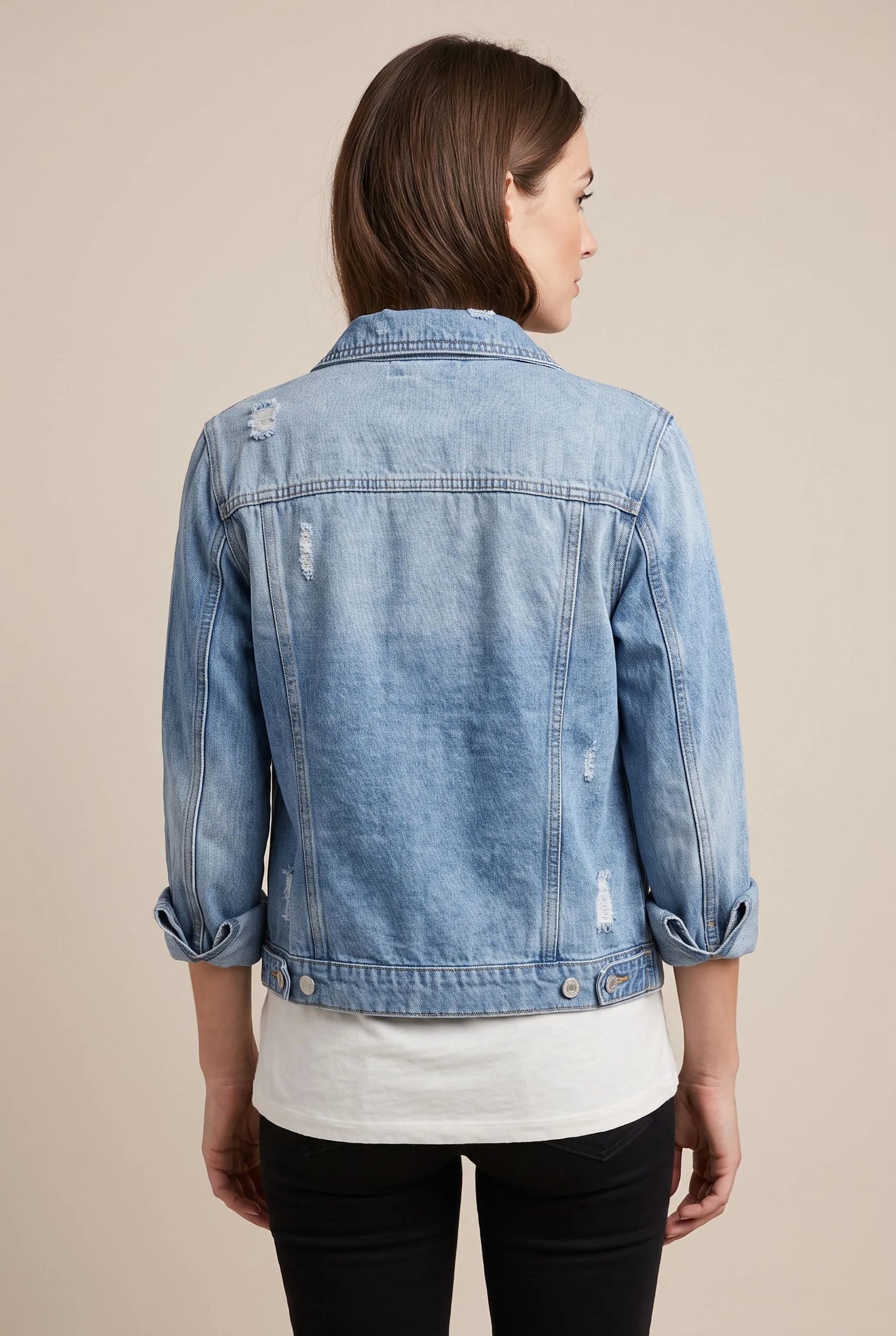 EdgeJacket | Taillierte Kurze Jeansjacke