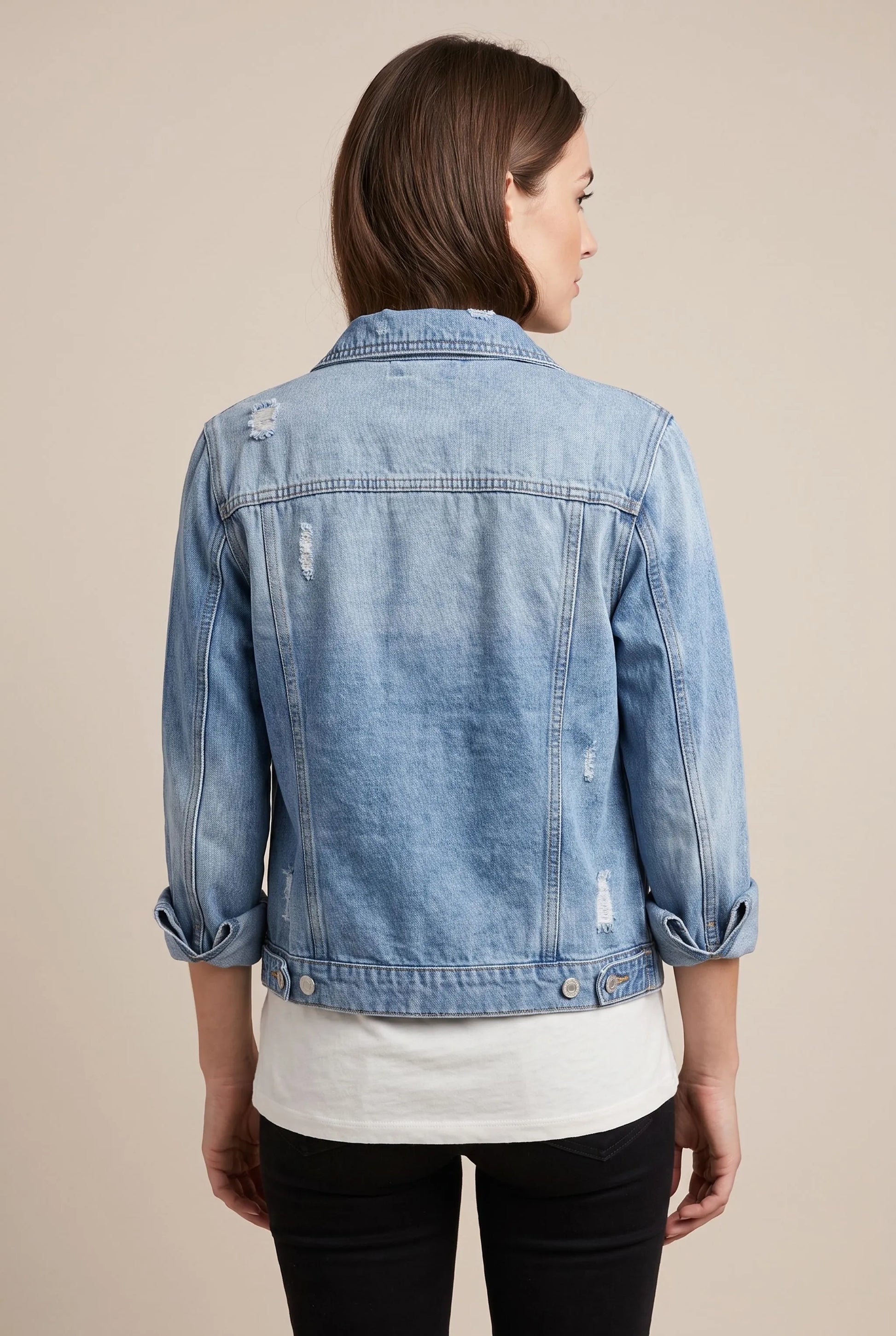 EdgeJacket | Taillierte Kurze Jeansjacke