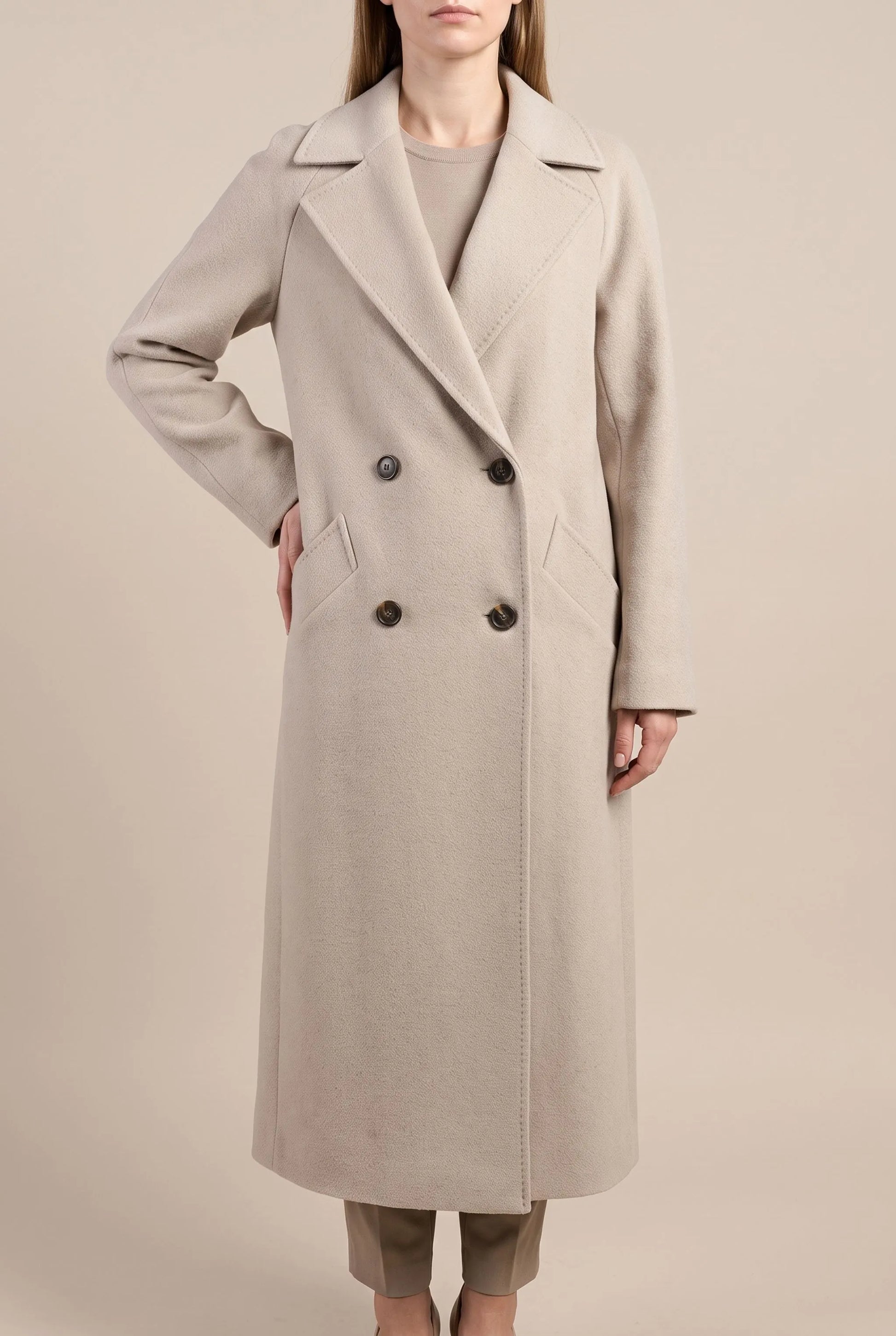 Elegis | Langer Damenmantel Im Trenchcoat-Stil