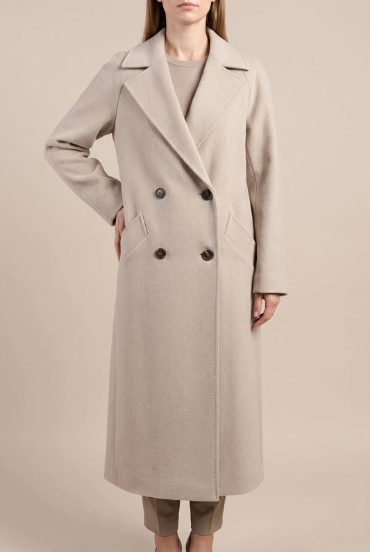 Elegis | Langer Damenmantel Im Trenchcoat-Stil