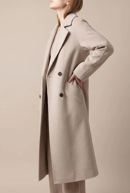 Elegis | Langer Damenmantel Im Trenchcoat-Stil