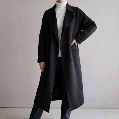 Elegis | Langer Damenmantel Im Trenchcoat-Stil