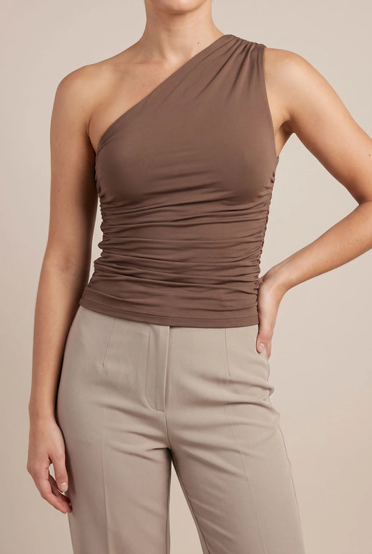 Eleventa | Elegantes One-Shoulder-Oberteil Mit Raffung