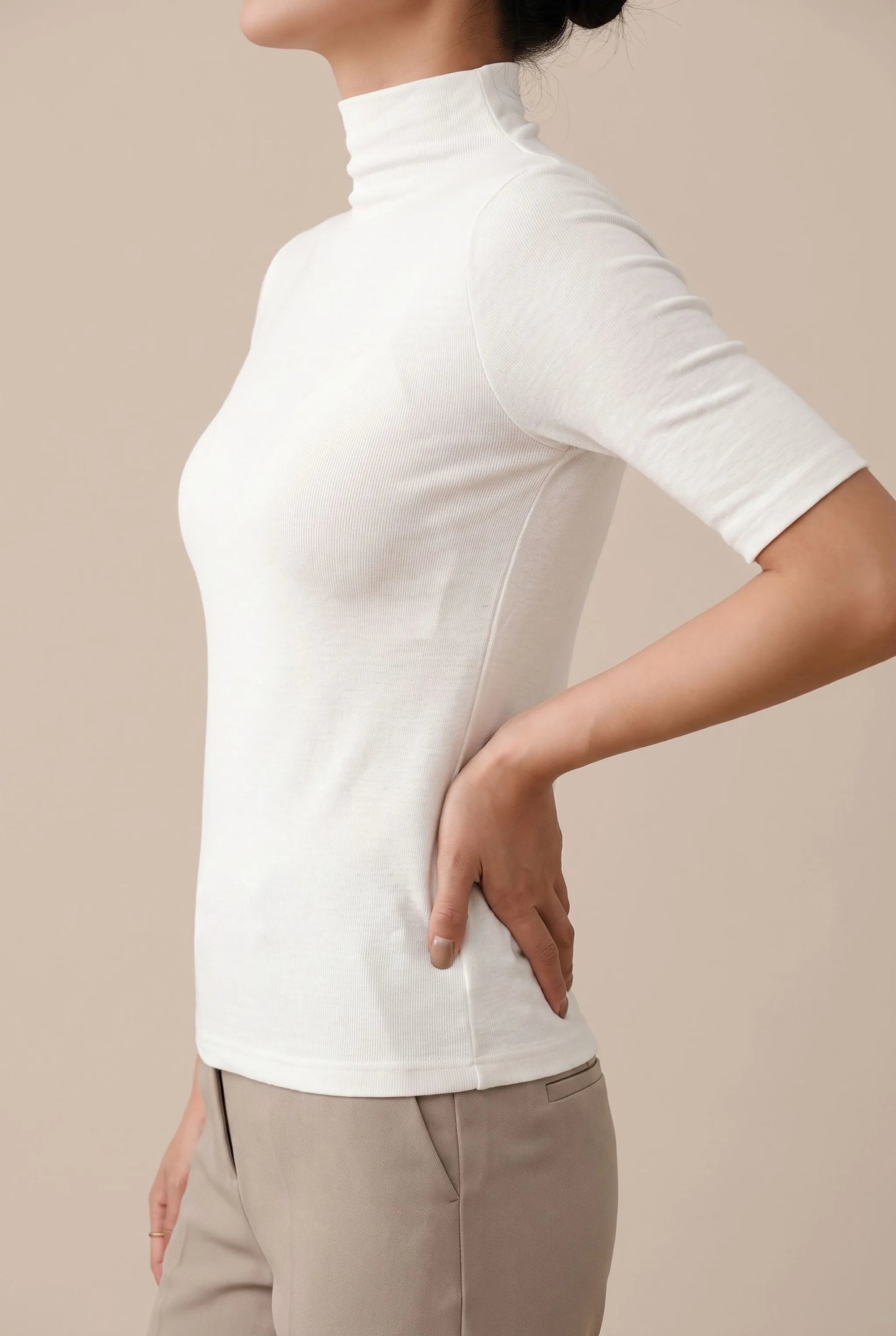 Elevia | Figurbetonter Rollkragenpullover Für Damen