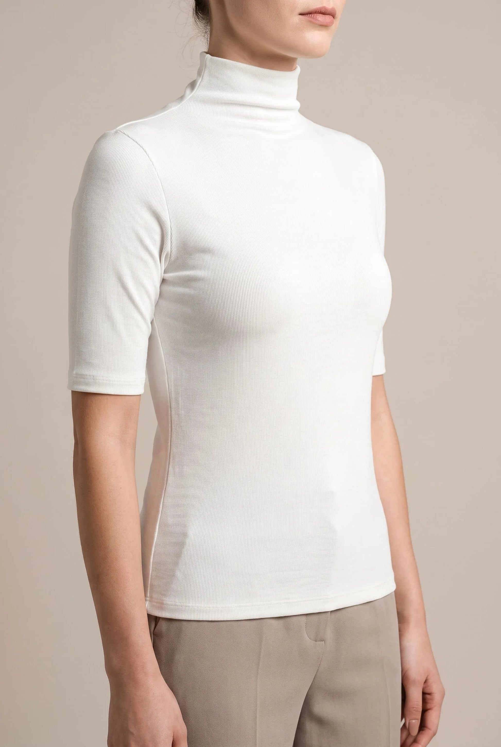 Elevia | Figurbetonter Rollkragenpullover Für Damen